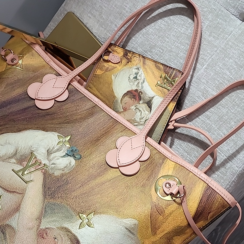 Louis Vuitton Fragonard Limited Edition Neverfull Artistic Tote Bag Set - - Picture 9 of 16